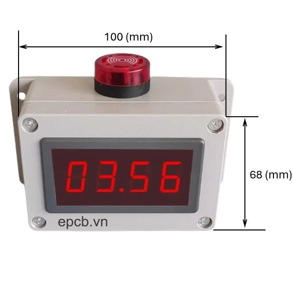 Đồng hồ LED hiển thị tốc độ gió 0.56inch tích hợp cảnh báo