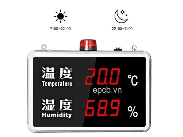 Đồng hồ hiển thị nhiệt độ độ ẩm ES-HT815 giao tiếp RS485