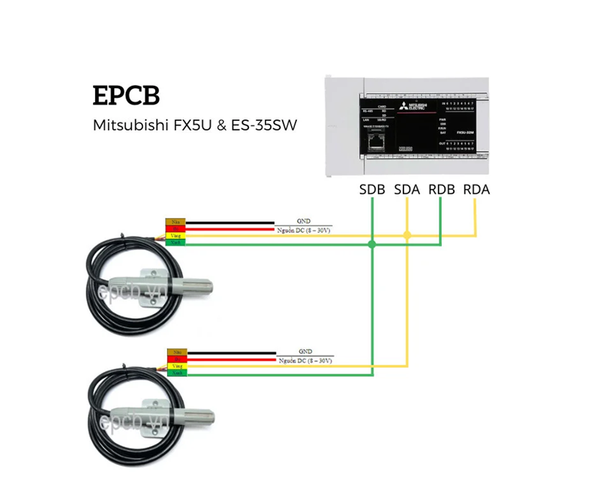 Hướng dẫn Kết nối cảm biến ES35-SW với PLC Mitsubishi FX5U/5UJ