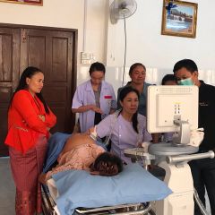 GE ULTRASOUND WORKSHOP AT LUANG PRABANG PROVINCIAL HOSPITAL