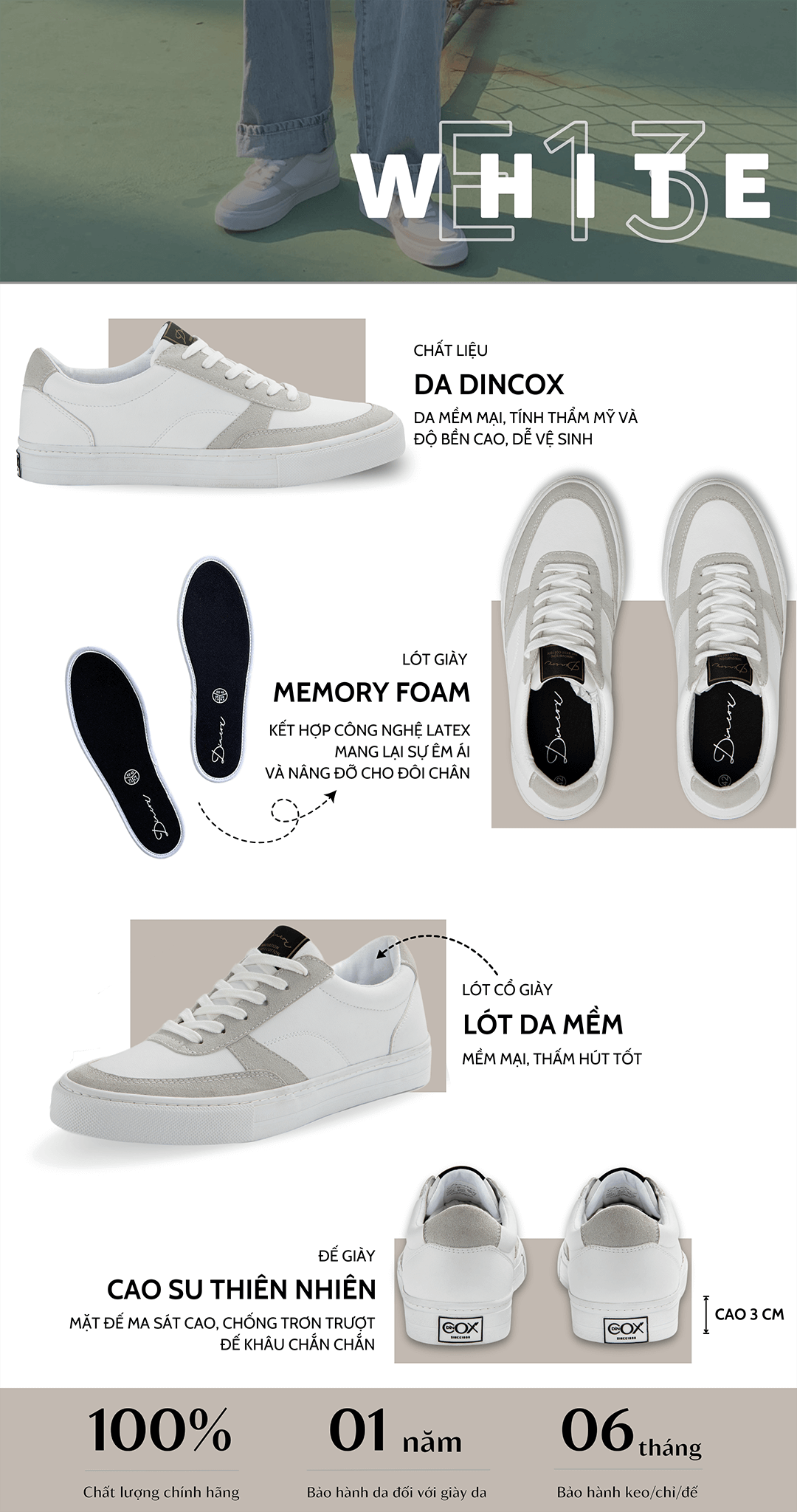 E13 Off White Dincox Shoes giày da cho nam