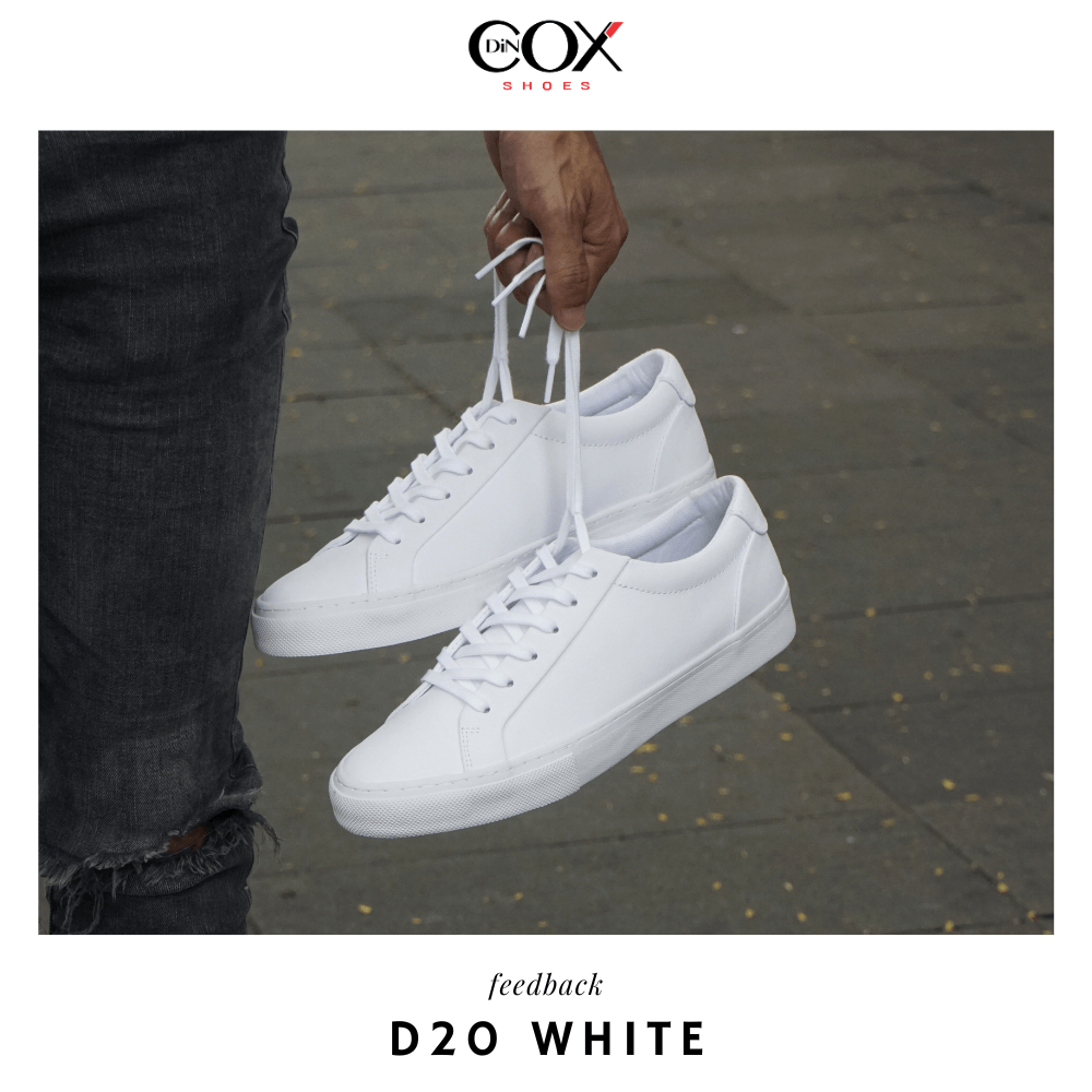 Mẫu giày da D20 White Dincox Shoes