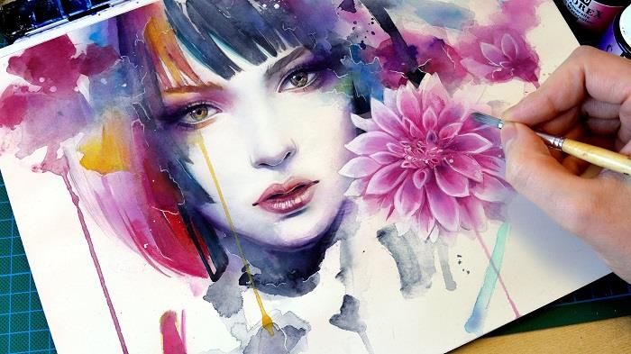 Cách vẽ Anime bằng màu nước siêu đơn giản cho người mới học vẽ
