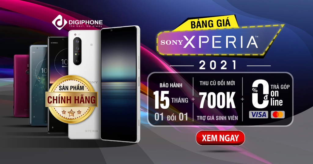 Bảng giá Điện Thoại Sony Xperia mới nhất 2021 cập nhật mỗi ngày