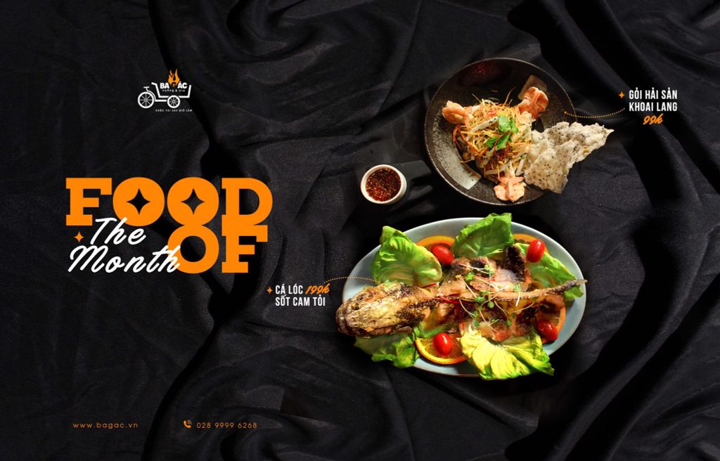 KHUYNH ĐẢO BÀN NHẬU VỚI FOOD OF THE MONTH THÁNG 8