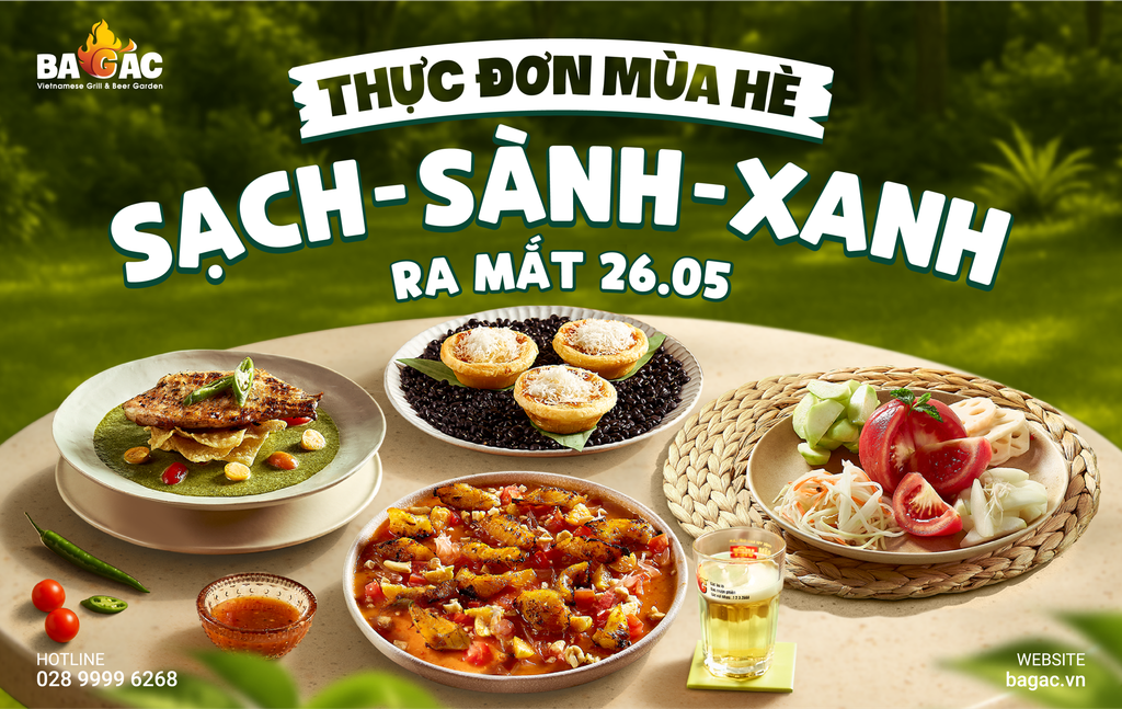 🌿CHÍNH THỨC RA MẮT THỰC ĐƠN MÙA HÈ “SẠCH – SÀNH – XANH” TỪ NGÀY 26.05