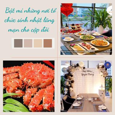 Bật mí những nơi tổ chức sinh nhật lãng mạn cho cặp đôi