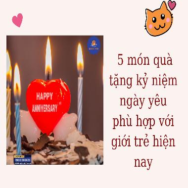 Bật mí 5 món quà tặng kỷ niệm ngày yêu nhau phù hợp với giới trẻ