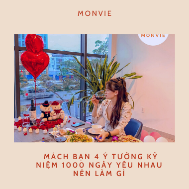 Bật mí 4 ý tưởng kỷ niệm 1000 ngày yêu nhau nên làm gì