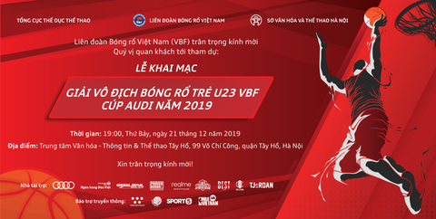 PHUKIENBONGRO.COM Đồng Hành Cùng Giải Vô địch bóng rổ trẻ U23 VBF - Cúp Audi năm 2019