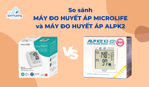 So sánh Máy đo huyết áp Microlife và máy đo huyết áp Alpk2