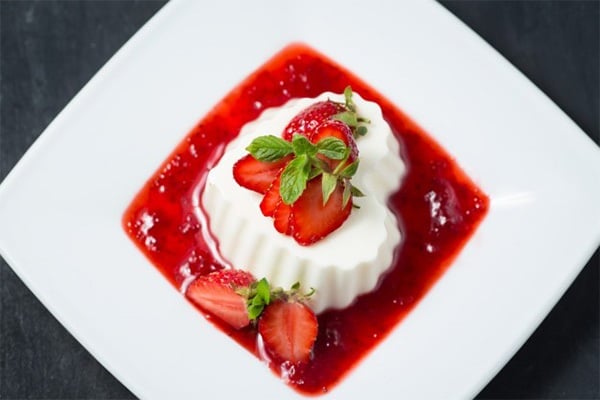 Gelatin dùng làm panna cotta