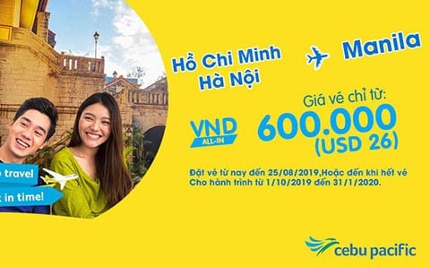 Cebu Pacific air ticket promotion with Flight Travel
