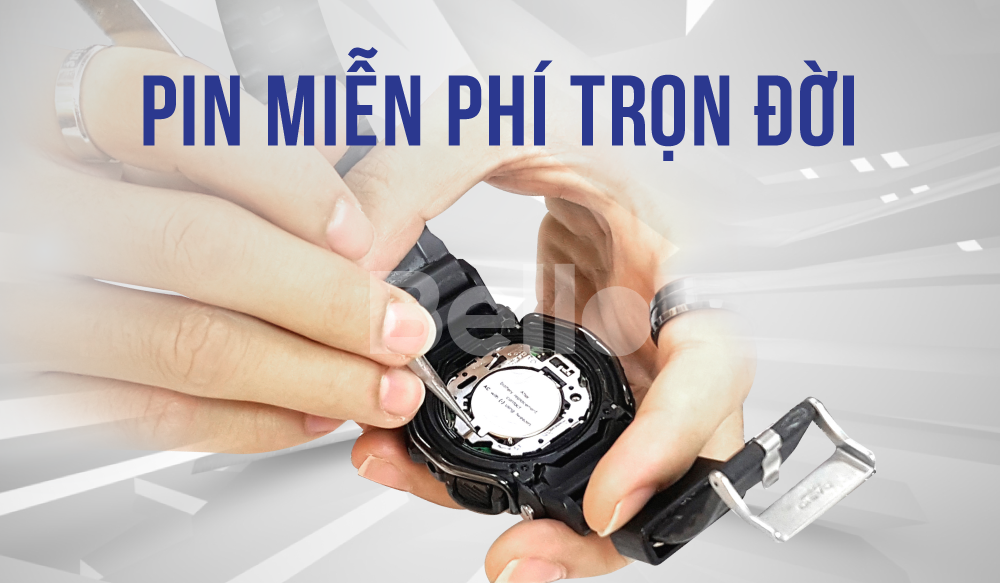 PIN G-SHOCK MIỄN PHÍ TRỌN ĐỜI - VỆ SINH G-SHOCK BẰNG SÓNG SIÊU ÂM