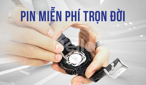 PIN G-SHOCK MIỄN PHÍ TRỌN ĐỜI - VỆ SINH G-SHOCK BẰNG SÓNG SIÊU ÂM
