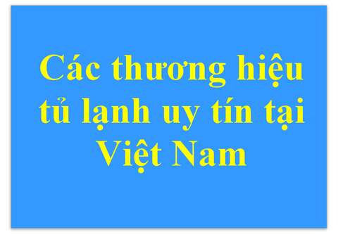 Các thương hiệu tủ lạnh uy tín tại thị trường Việt Nam