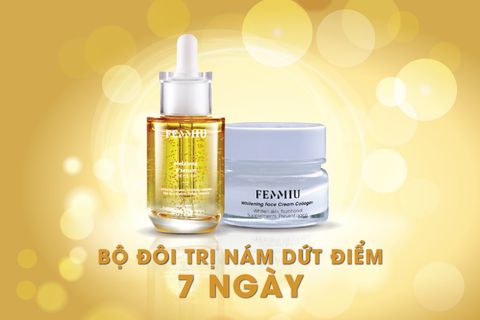 Review “hiệu quả thật” của bộ Serum trị nám Femmiu và Kem Collagen sữa non