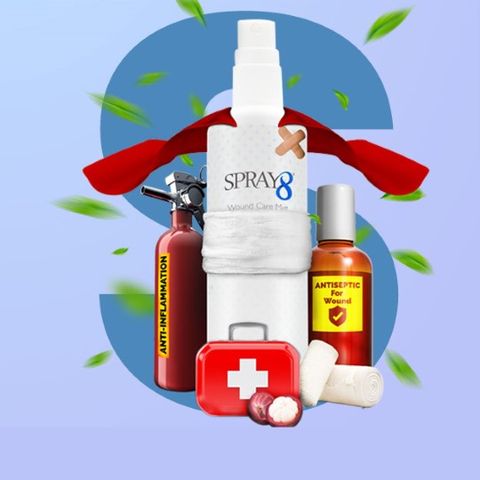 Vết thương hở lành nhanh gấp 3 lần nhờ dung dịch xịt chăm sóc vết thương Spray 8