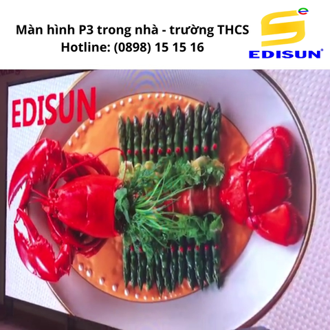 CÔNG TRÌNH MÀN HÌNH P3 TRONG NHÀ - HỘI TRƯỜNG TRƯỜNG THCS