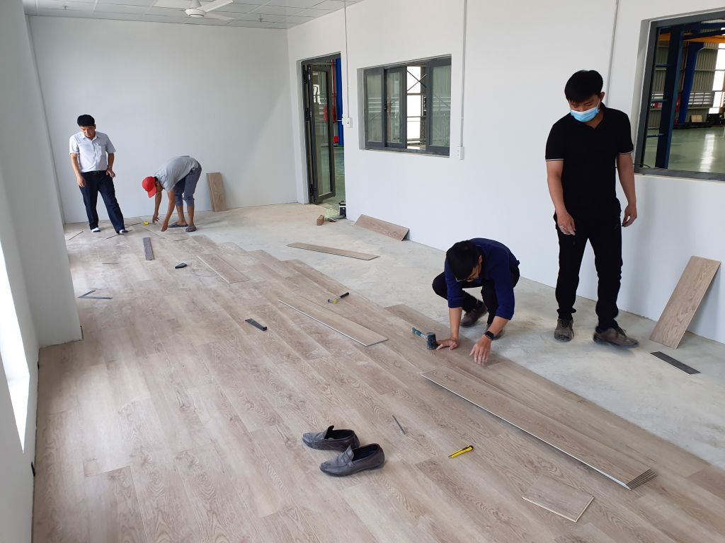 SÀN NHỰA SPC EFLOOR ÁNH NHIÊN XANH - VÁN SÀN COMPOSITE KHÁNG NƯỚC