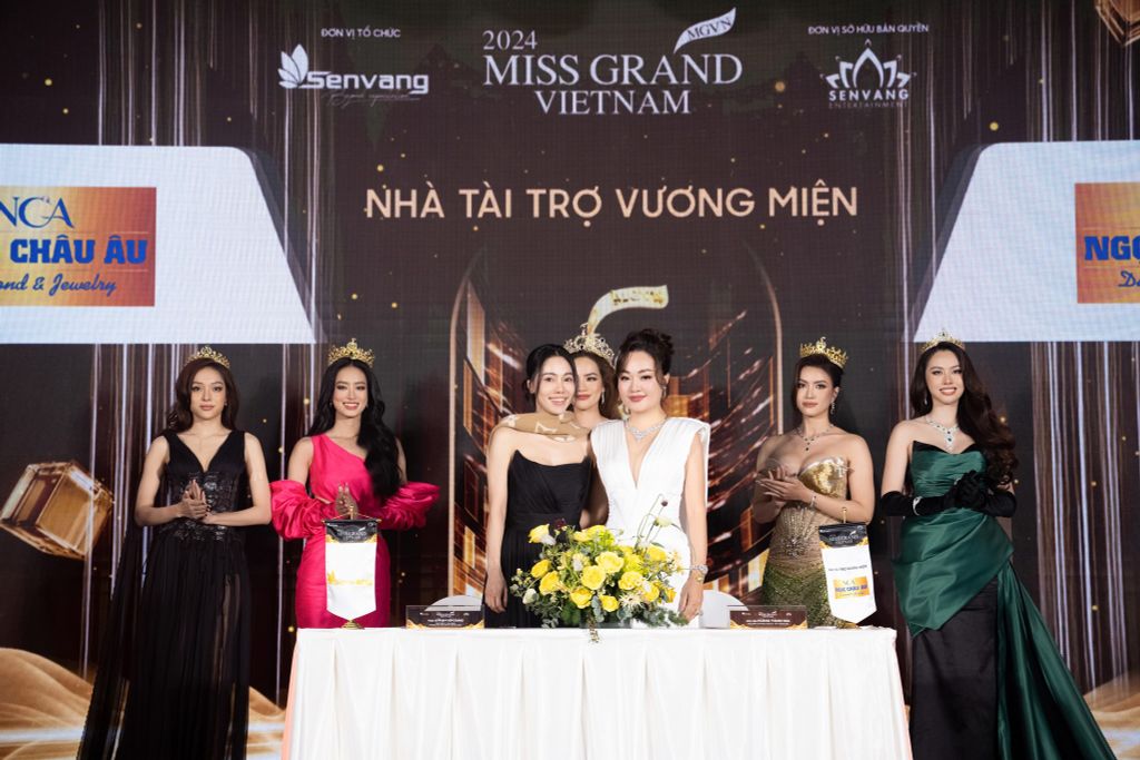 Hoa hậu Hoàng Thanh Nga xinh đẹp tựa nữ thần khi xuất hiện tại Miss Grand Vietnam 2024