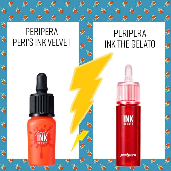 Son Kem Lì Peripera Peri’s Ink Velvet VS Son Tint Lì Peripera Ink The Gelato