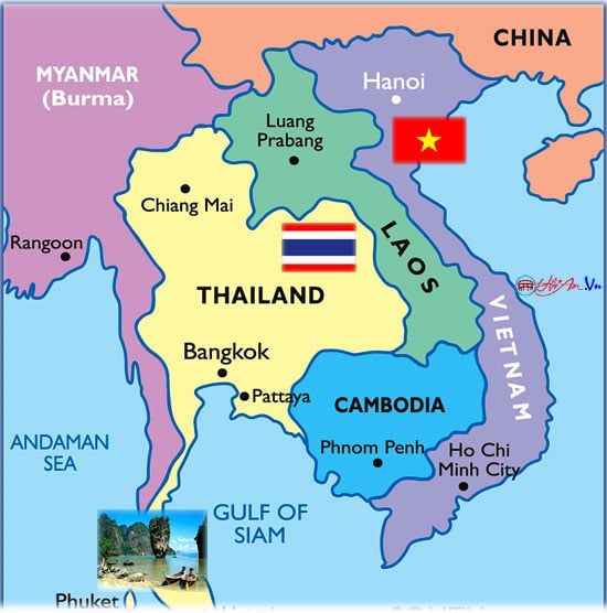 Bản đồ đi du lịch Thái Lan chi tiết và đầy đủ nhất