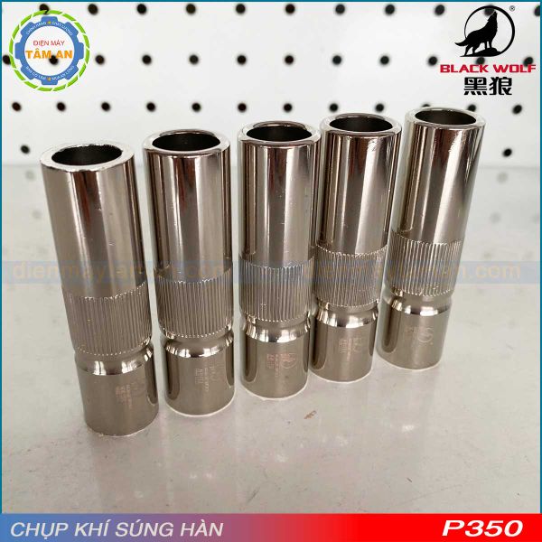 Chụp khí súng hàn P350 Black Wolf