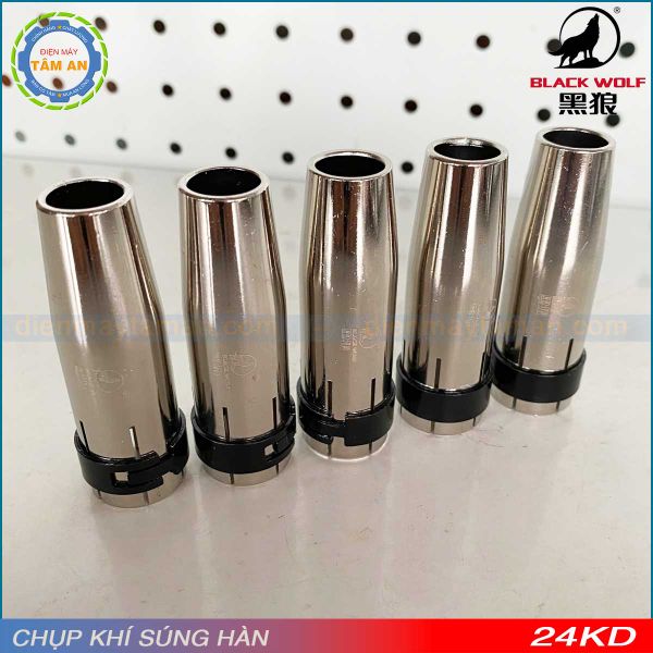 Chụp khí súng hàn 24KD Black Wolf