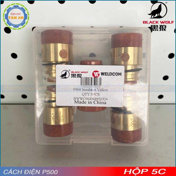 Cách điện sáng hàn P500 Yellow - Black Wolf