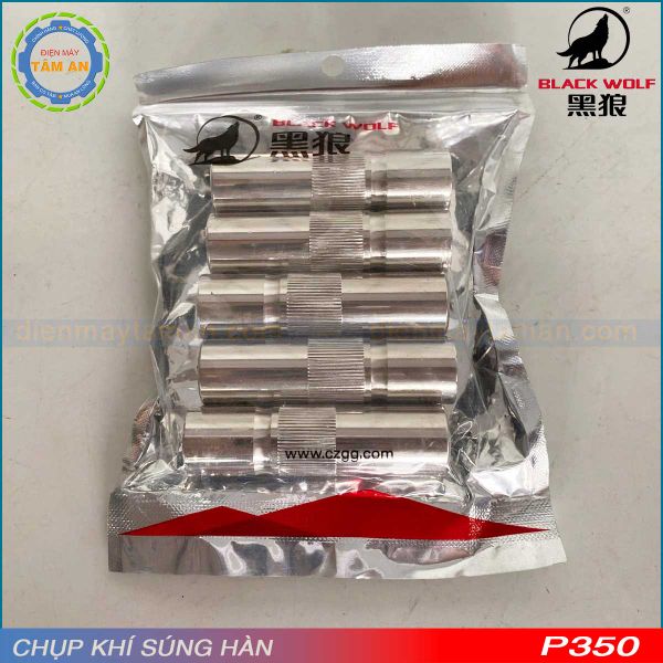 Chụp khí súng hàn P350 Black Wolf