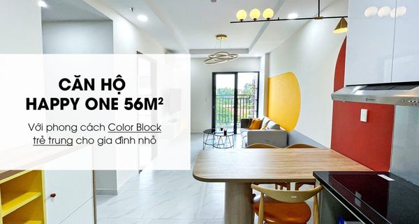Căn Hộ Happy One 56m2 - 2PN Color Block