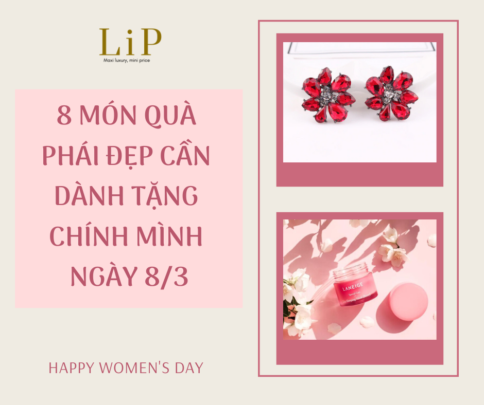 GỢI Ý 8 MÓN QUÀ XINH XẮN ĐỂ CHỊ EM TỰ