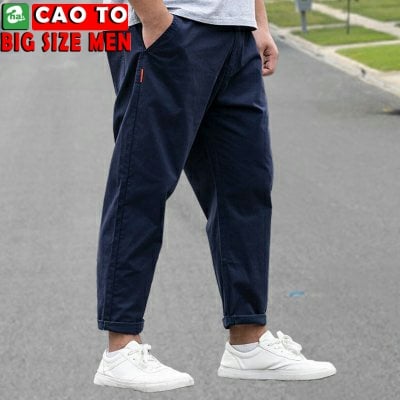 Quần Kaki Xanh Dương Đậm Big Size Men Hàng Chính Hãng Chất Lượng Cao CHo Người Ngoại Cỡ