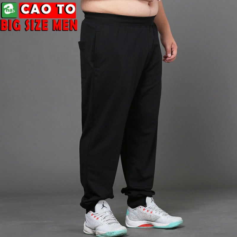 Quần Jogger Đen Trơn Big Size Men Hàng Chính Hãng