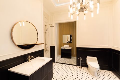 Thiết kế trang thiết bị vệ sinh cho phòng tắm hợp phong thủy