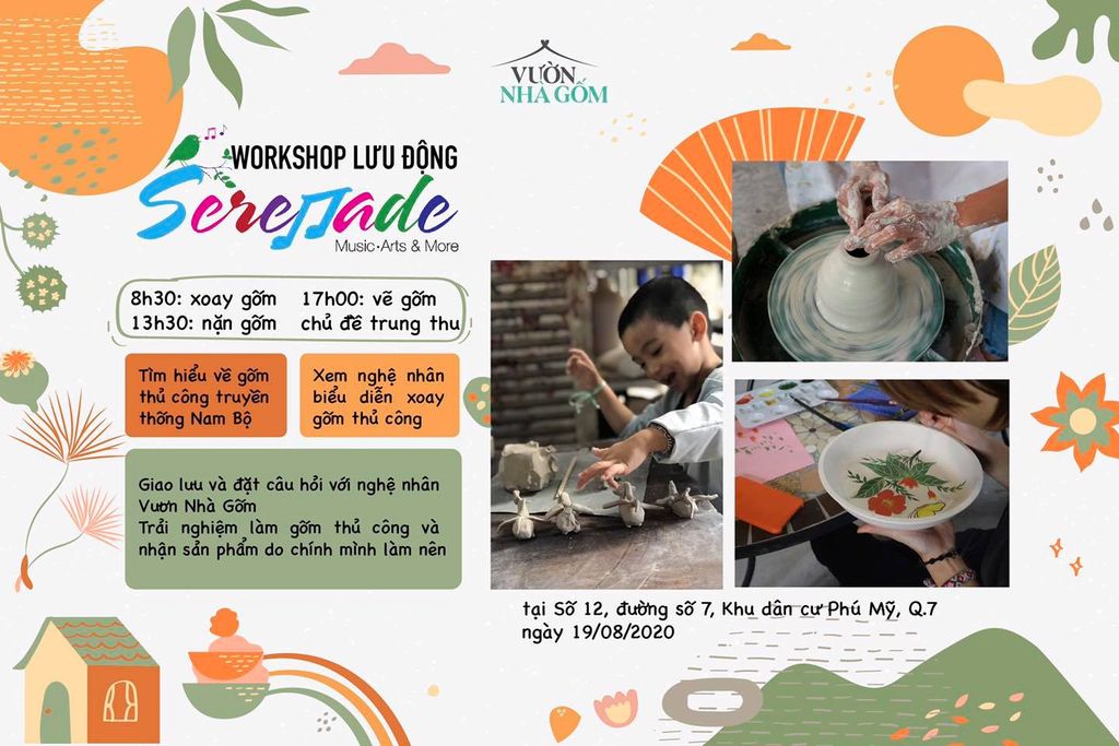 Workshop lưu động | Trung thu này trăng chở điều gì trăng ơi | Vườn Nhà Gốm & SERENADE - Music, Arts & More