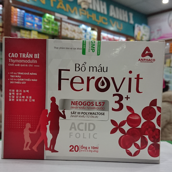 bổ máu Ferovit 3+ Anphaco