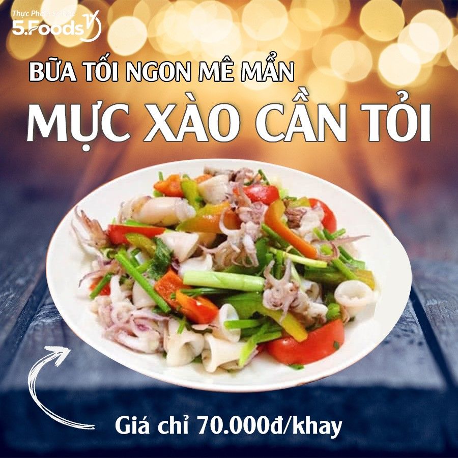 MỰC XÀO CẦN TỎI CHO BỮA TỐI NGON MÊ MẨN