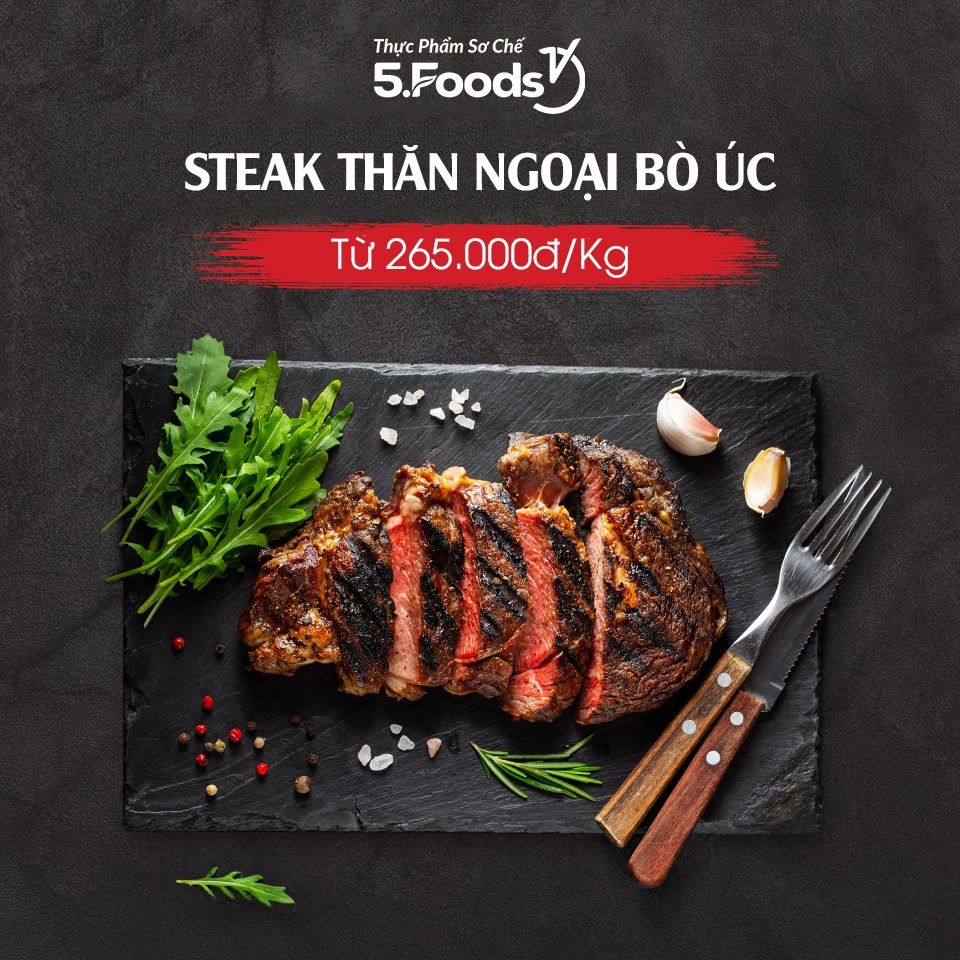 🥩 STEAK THĂN NGOẠI BÒ ÚC - KHÔNG CẦN RA NGOÀI CHEN CHÚC 🥩