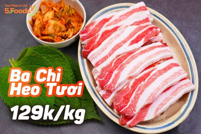 BA CHỈ THƯỢNG HEO TƯƠI NGON - CHỈ 129.000đ/kg