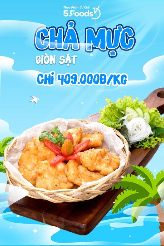 🦑 ĐỔ GỤC TRƯỚC CHẢ MỰC GIÒN SẦN SẬT CỦA 5FOODS