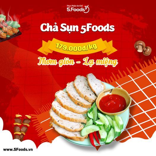 CHẢ SỤN 5FOODS - THƠM GIÒN LẠ MIỆNG