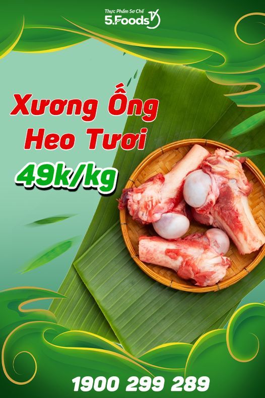 Xương Ống Heo Tươi Ngon - Chỉ 49.000đ/kg