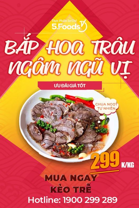 Bắp Hoa Trâu Ngâm Ngũ Vị - Tuyệt Đỉnh
