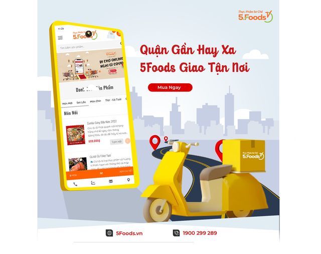 QUẬN GẦN HAY XA, CÓ 5FOODS GIAO TẬN NƠI