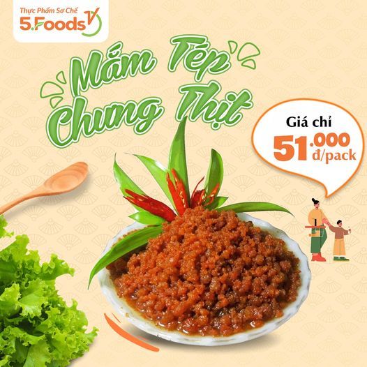 MẮM TÉP CHƯNG THỊT 5FOODS SIÊU TỐN CƠM