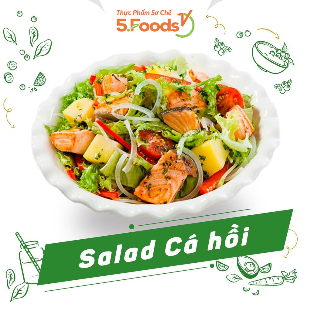 NGON LẠ VỚI MÓN SALAD CÁ HỒI GIÀU DINH DƯỠNG