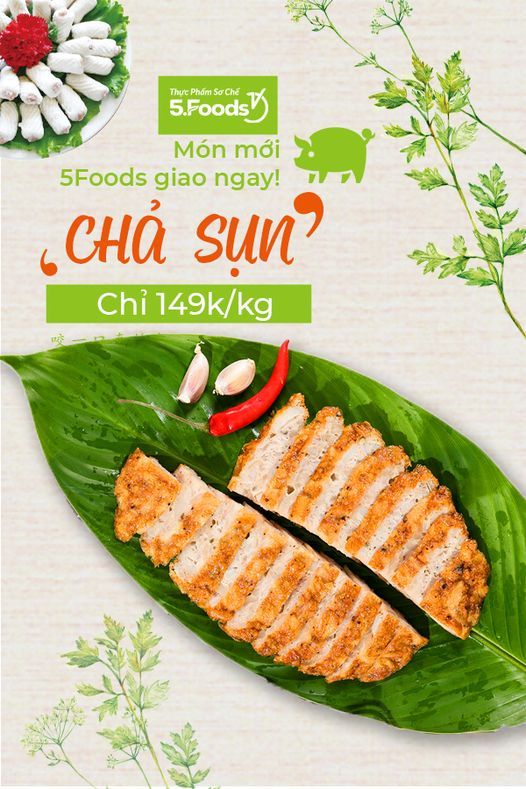 CHẢ SỤN 5FOODS - THƠM NGON LẠ MIỆNG