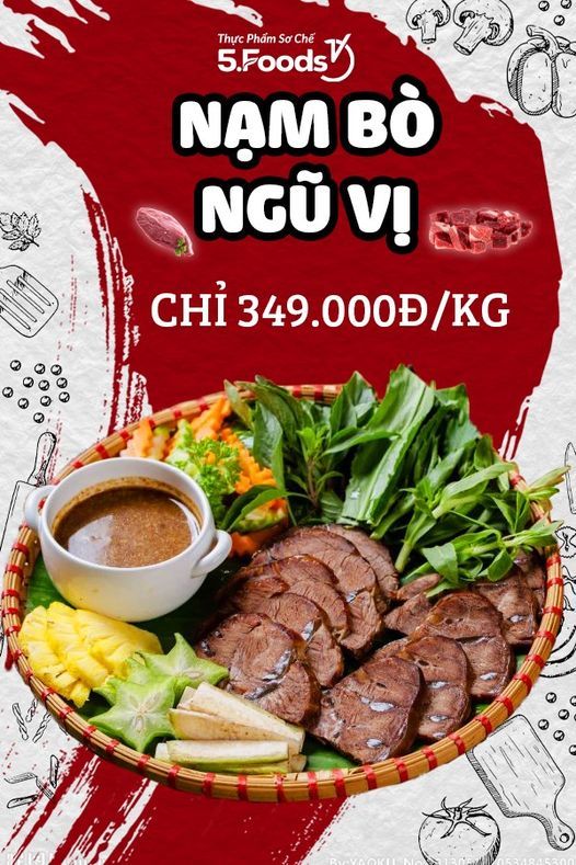 NẠM BÒ NGŨ VỊ - ĐẬM ĐÀ, THƠM NGON